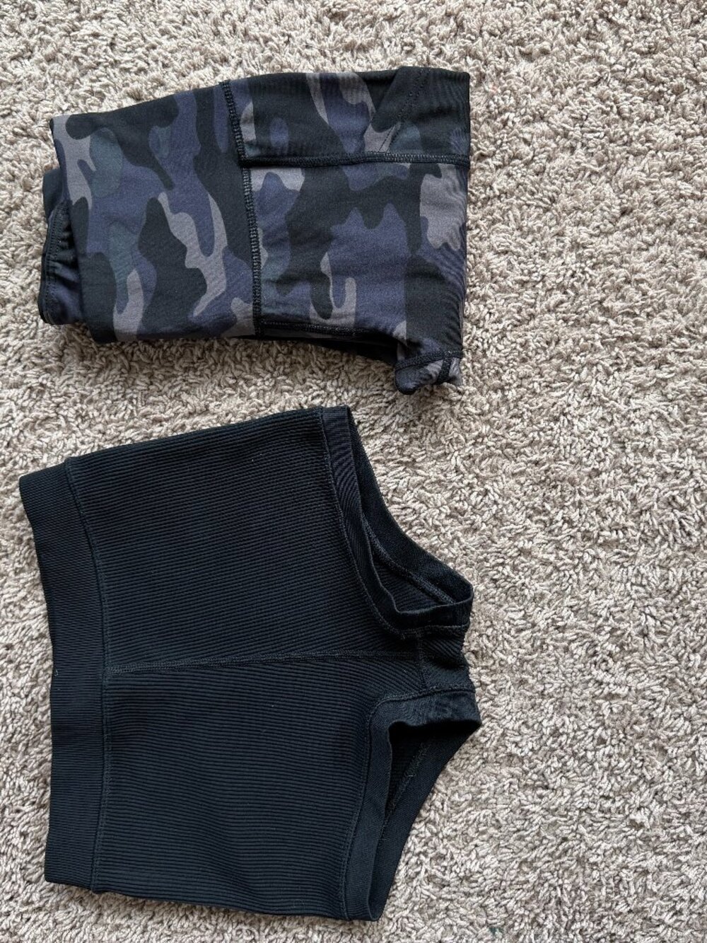 Bundle! Offline by Aerie high-waisted ribbed athletic shorts & BSP camo leggings